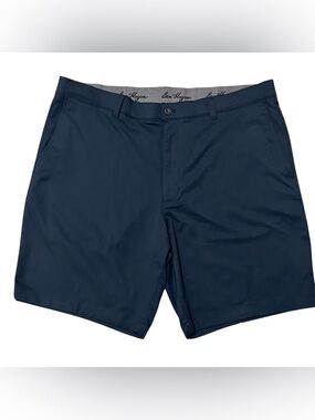 Ben Hogan Men's Dark Navy Flat Front Performance Shorts Size 38